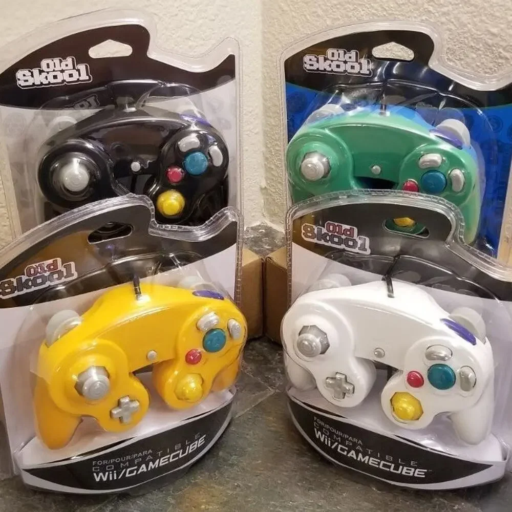 4 Gamecube Controllers - 4 Colors Bundle (NEW) Orange White Black Green Nintendo